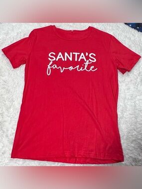 Santa's Favorite Red Short Sleeve Tee
